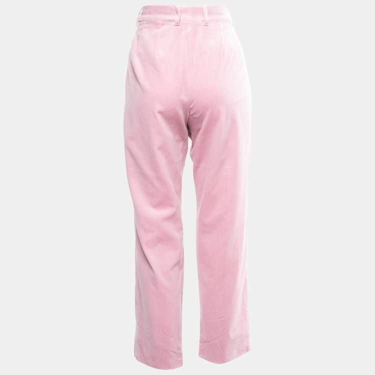 Buy THE LABEL LIFE Salmon Cotton Tapered Trousers | Shoppers Stop