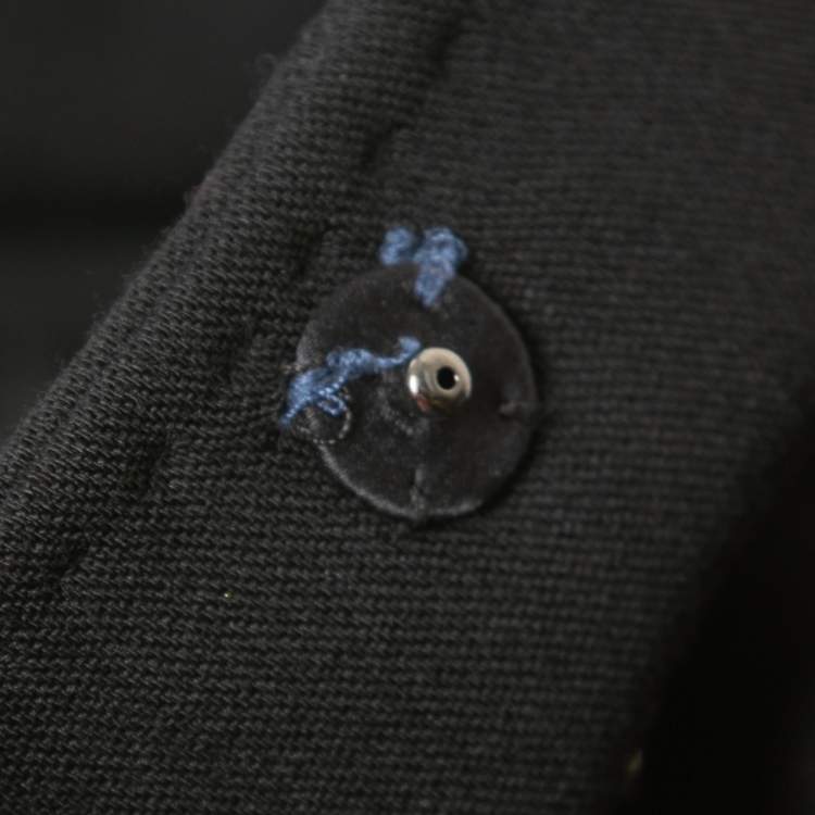 Pre Owned Dolce & Gabbana Black Wool Tailored Double-Breasted Blazer S