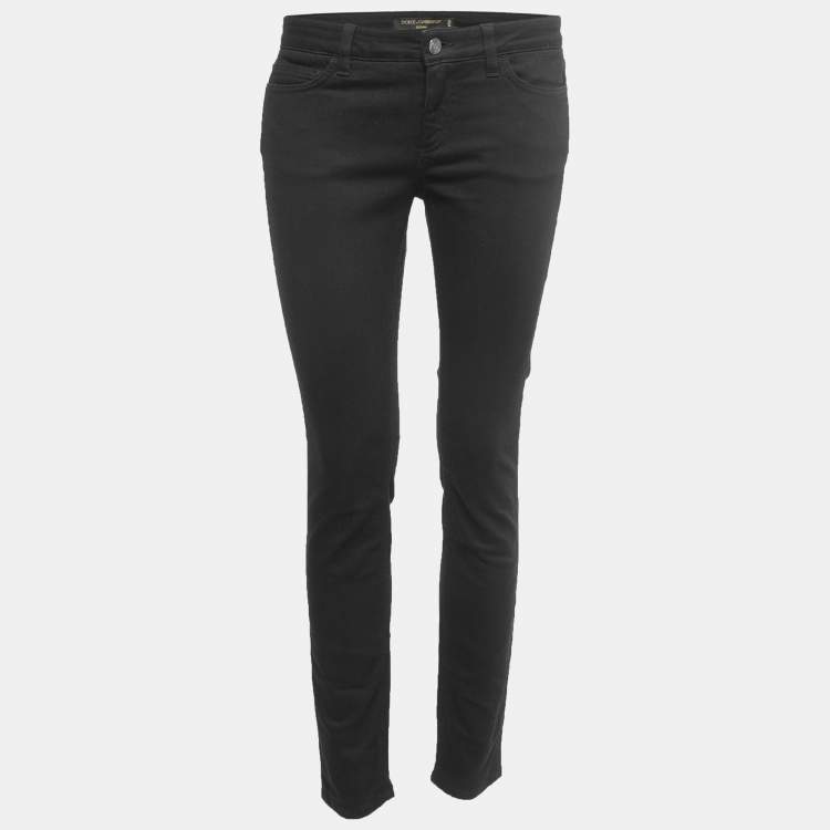 Pre Owned Dolce & Gabbana Black Denim Pretty Fit Jeans S