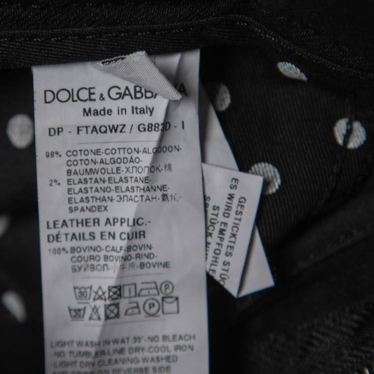 Pre Owned Dolce & Gabbana Black Denim Pretty Fit Jeans S