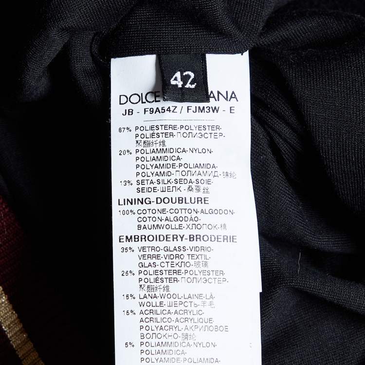 Pre Owned Dolce & Gabbana Multicolor Lurex Brocade Embellished Sweatshirt M