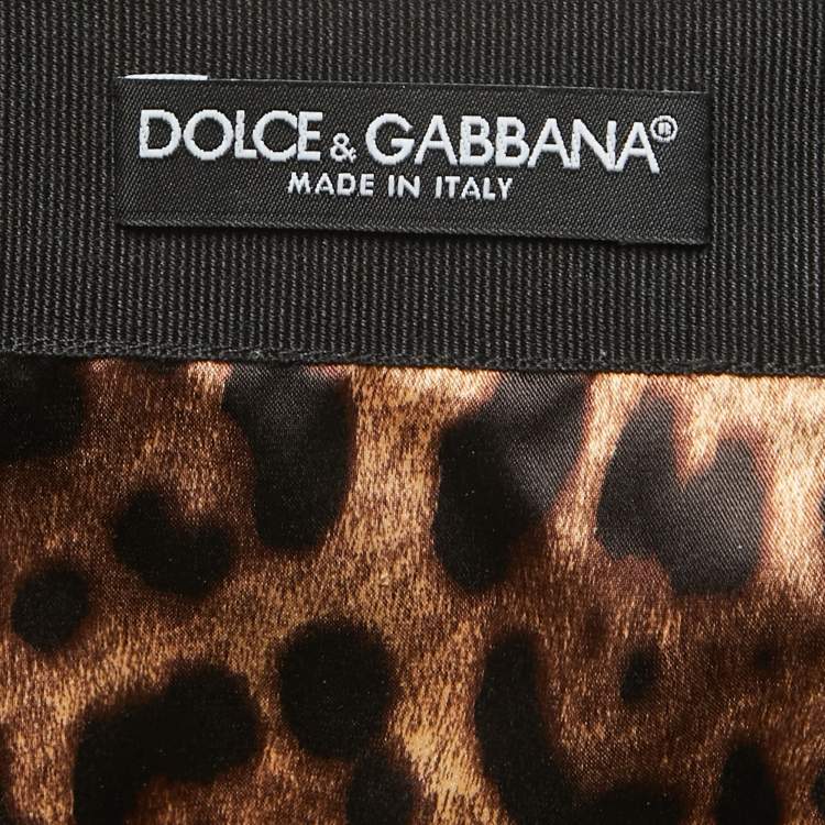 Pre Owned Dolce & Gabbana Multicolor Floral Print Crepe Pencil Skirt S