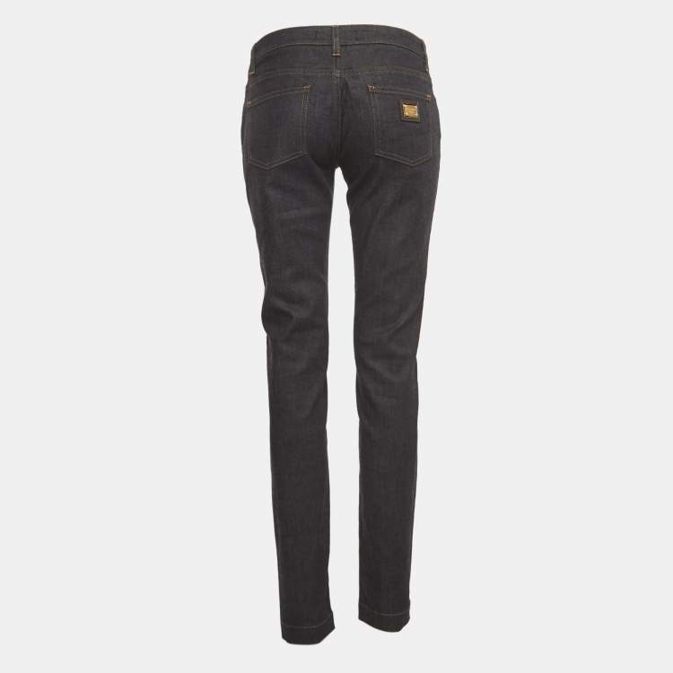 Pre Owned Dolce & Gabbana Dark Blue Denim Skinny Jeans M Waist 30"