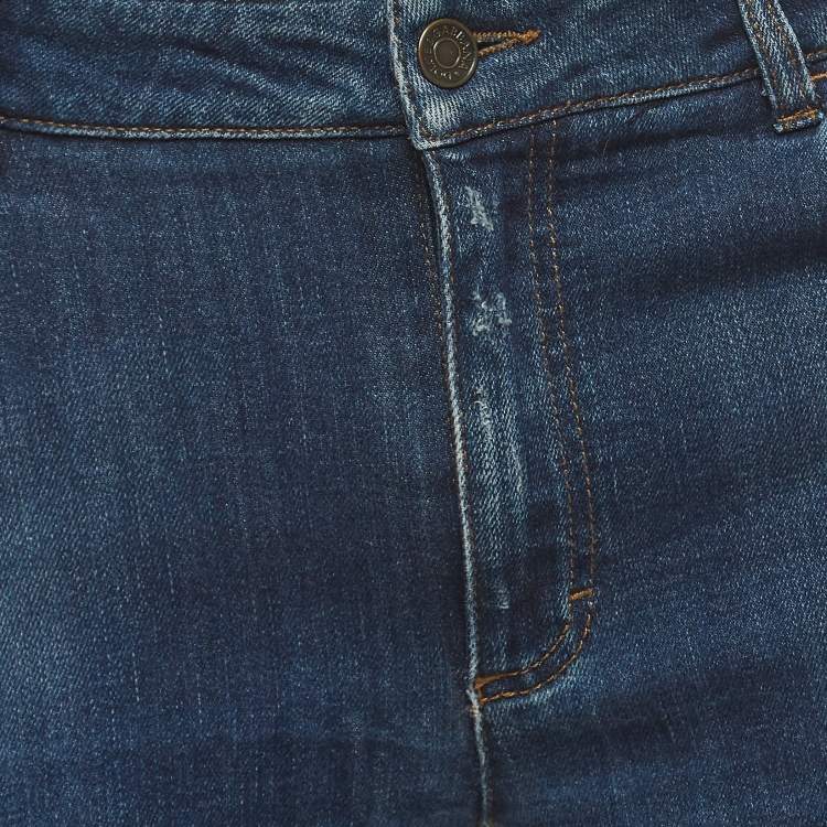 Pre Owned Dolce & Gabbana Blue Denim Kate Jeans XL Waist 34"