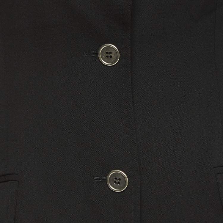 Pre Owned Dolce & Gabbana Black Wool Single Breasted Blazer M