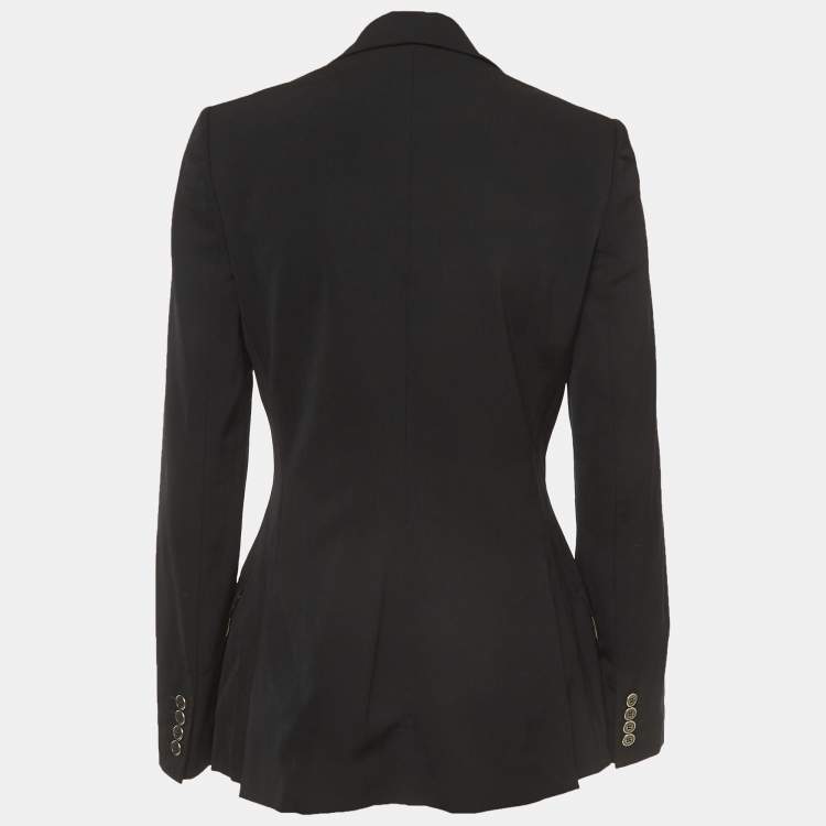 Pre Owned Dolce & Gabbana Black Wool Single Breasted Blazer M