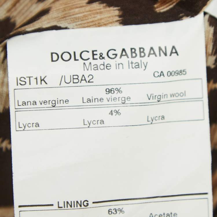 Pre Owned Dolce & Gabbana Black Wool Single Breasted Blazer M