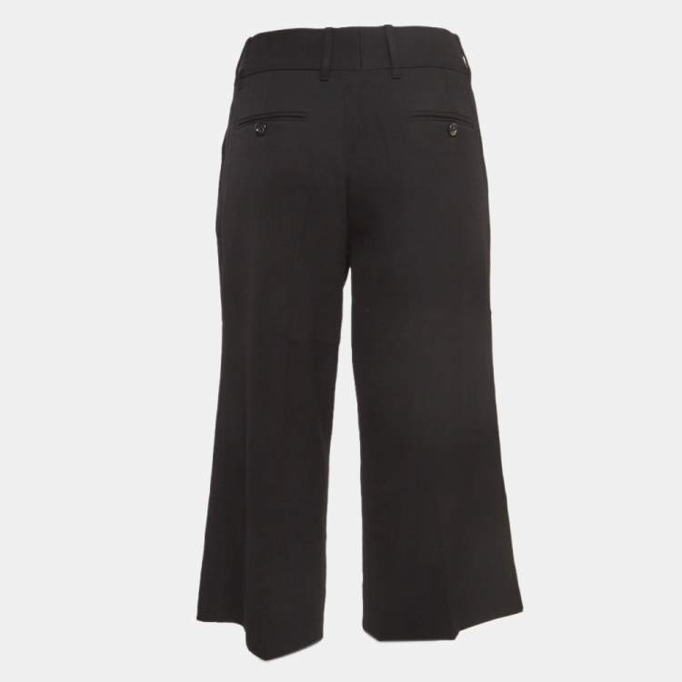 Pre Owned Dolce & Gabbana Black Wool Tailored Bermuda Shorts M