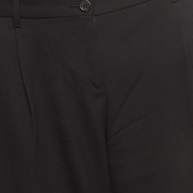 Pre Owned Dolce & Gabbana Black Wool Tailored Bermuda Shorts M