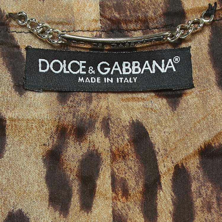 Pre Owned Dolce & Gabbana Grey Wool Blend Knit Vest and Pants Suit M