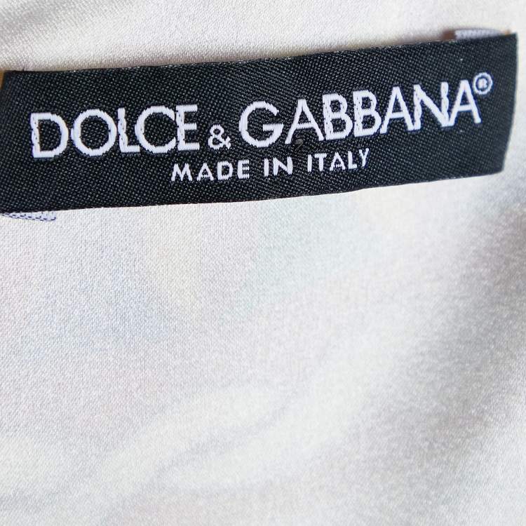 مملوكة مسبقًا Dolce & Gabbana Multicolor Queen Print Silk Kimono Dress l