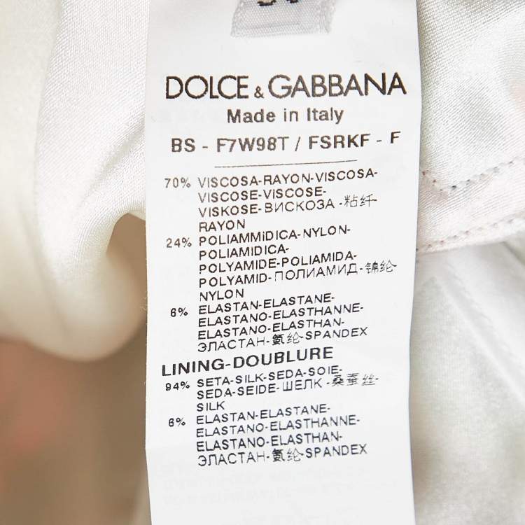 مملوكة مسبقًا Dolce & Gabbana Red Floral Print Crepe Sleeveless Corset Crop Top XS