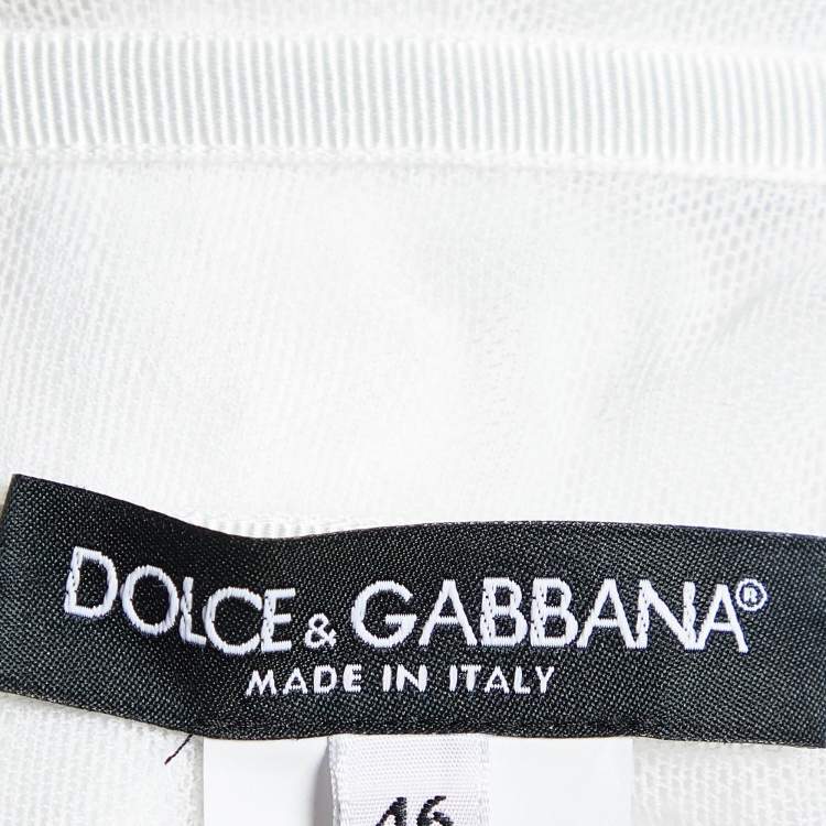 Pre Owned Dolce & Gabbana Multicolor Majolica Print Cotton Square Neck Jumpsuit L