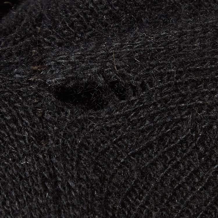 Pre Owned Dolce & Gabbana Black Wool Knit Cardigan and Top Set S