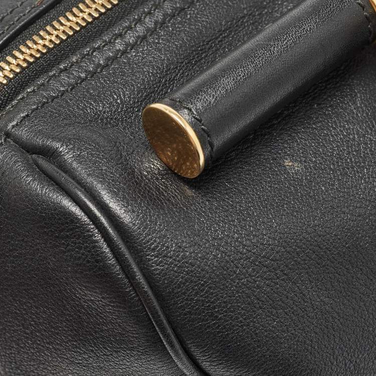 Pre Owned Dolce & Gabbana Black Leather Miss Sicily Boston Bag