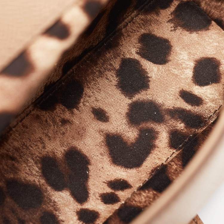 مملوكة مسبقًا Dolce & Gabbana Beige Leather Small Miss Sicily Top Handle Bag