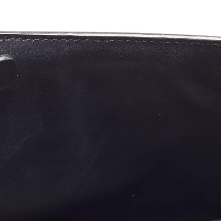 Pre Owned Dolce & Gabbana Black Leather Large Miss Sicily 58 Top Handle Bag