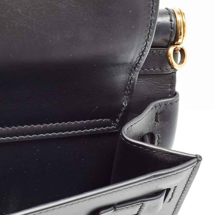 Pre Owned Dolce & Gabbana Black Leather Large Miss Sicily 58 Top Handle Bag