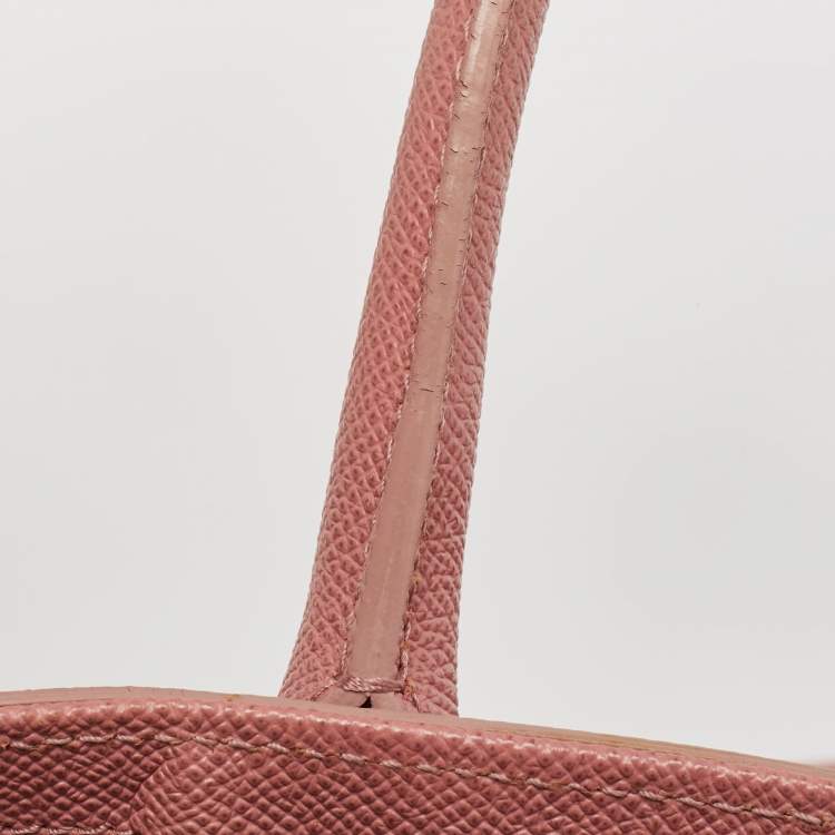 Pre Owned Dolce & Gabbana Old Rose Leather Miss Alma Tote
