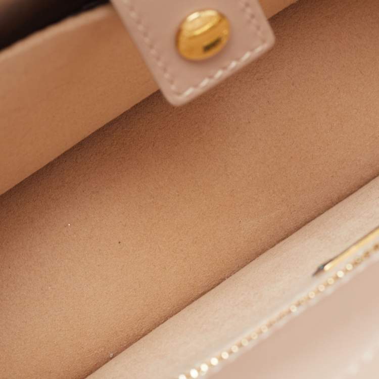 Pre Owned Dolce & Gabbana Beige Leather DG Logo Crossbody Bag