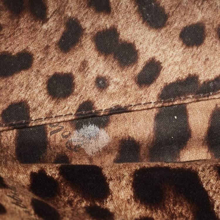 Pre Owned Dolce & Gabbana Grey Lizard Embossed Leather Medium Miss Sicily Top Handle Bag