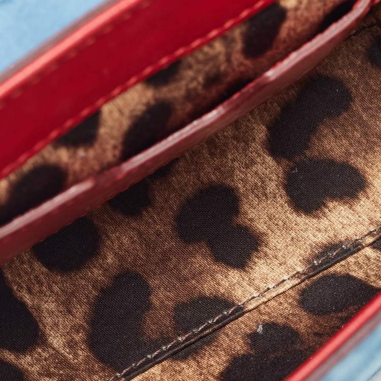 مملوكة مسبقًا Dolce & Gabbana Blue Suede and Leather DG Millennials Top Handle Bag