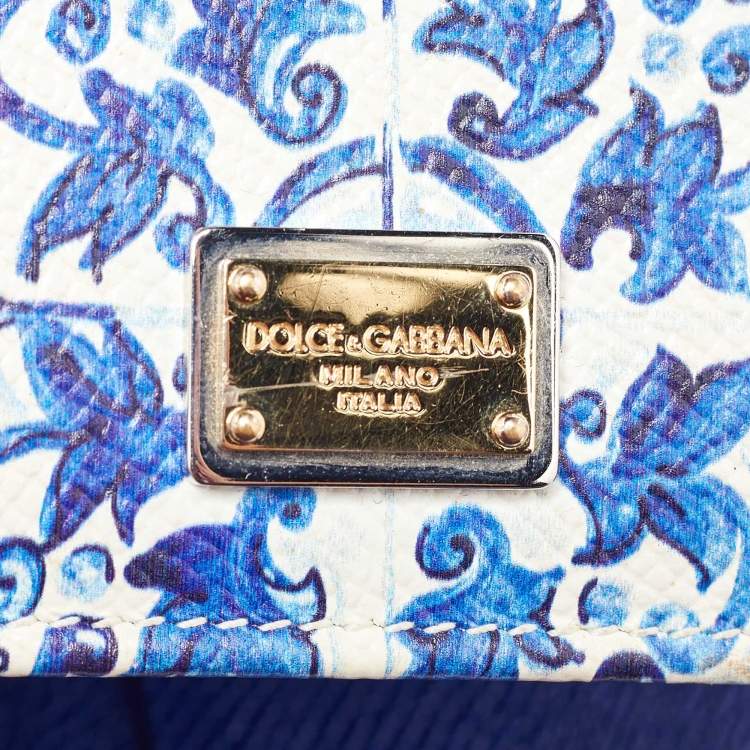 Pre Owned Dolce & Gabbana Multicolor Leather Miss Sicily Von Wallet On Chain