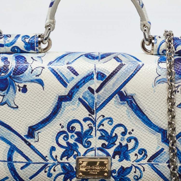 Pre Owned Dolce & Gabbana Multicolor Leather Miss Sicily Von Wallet On Chain