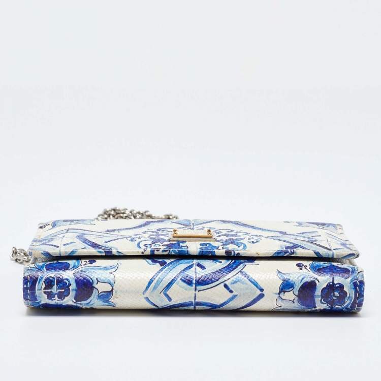 Pre Owned Dolce & Gabbana Multicolor Leather Miss Sicily Von Wallet On Chain