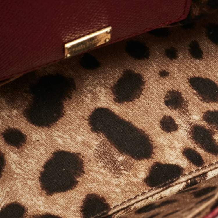 مملوكة مسبقًا Dolce & Gabbana Fuchsia Leather Medium Miss Sicily Top Handle Bag