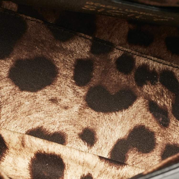 Pre Owned Dolce & Gabbana Black Leather Small Miss Sicily Top Handle Bag