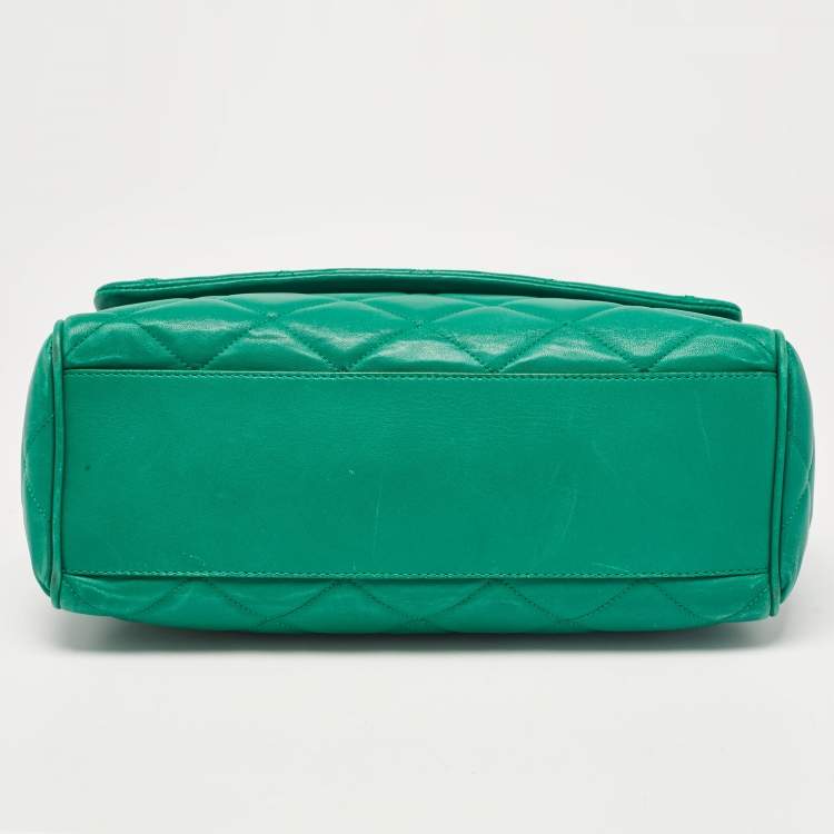 مملوكة مسبقًا Dolce & Gabbana Green Quilted Leather Miss Kate Shoulder Bag