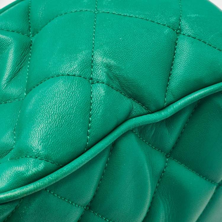 مملوكة مسبقًا Dolce & Gabbana Green Quilted Leather Miss Kate Shoulder Bag