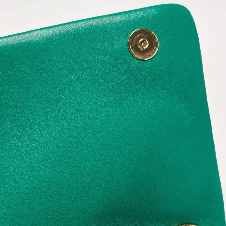 مملوكة مسبقًا Dolce & Gabbana Green Quilted Leather Miss Kate Shoulder Bag