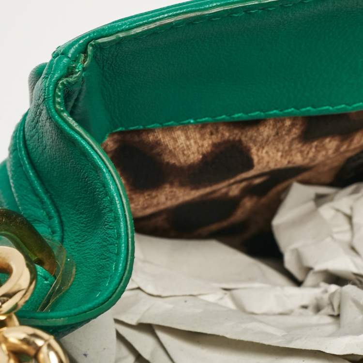 مملوكة مسبقًا Dolce & Gabbana Green Quilted Leather Miss Kate Shoulder Bag