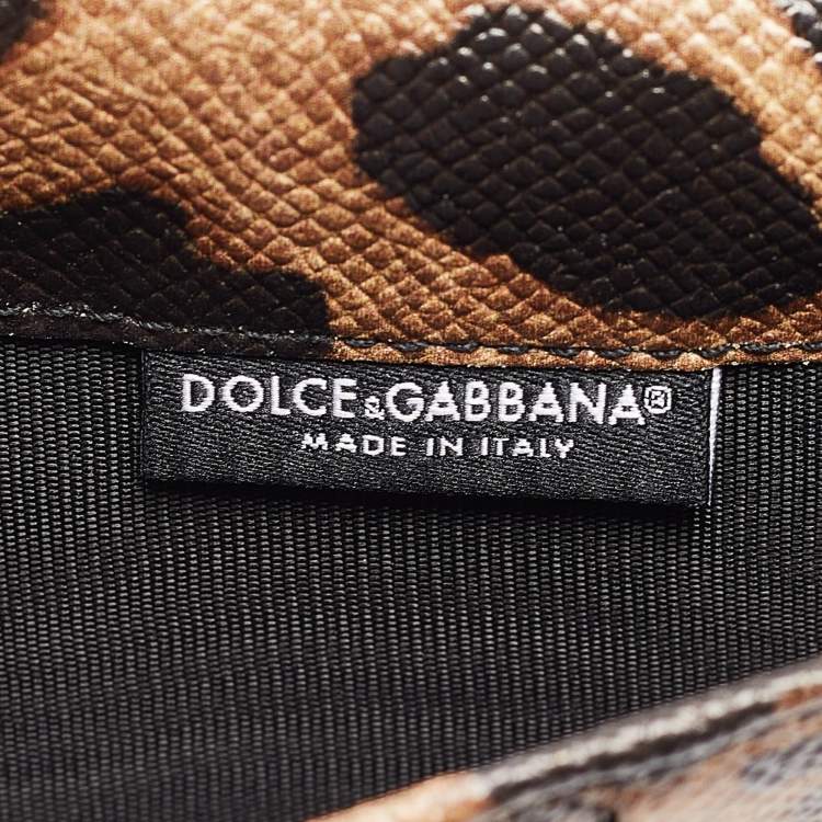 Pre Owned Dolce & Gabbana Black Leather Miss Sicily Von Wallet On Chain