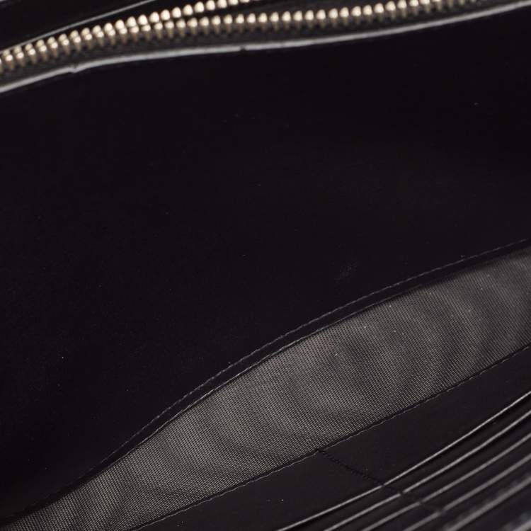 Pre Owned Dolce & Gabbana Black Boom Patch Chain Shoulder Bag