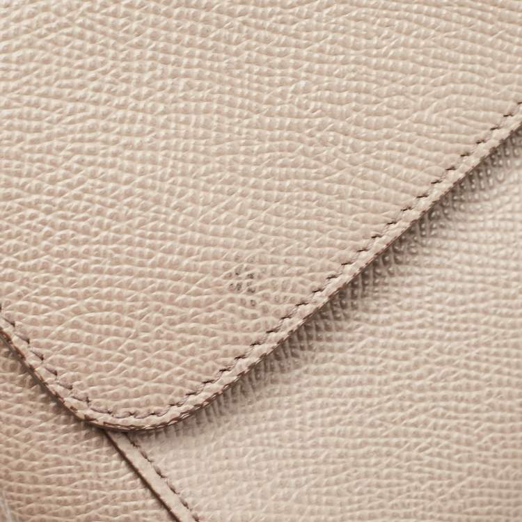 مملوكة مسبقًا Dolce & Gabbana Beige Leather Small Miss Sicily Top Handle Bag
