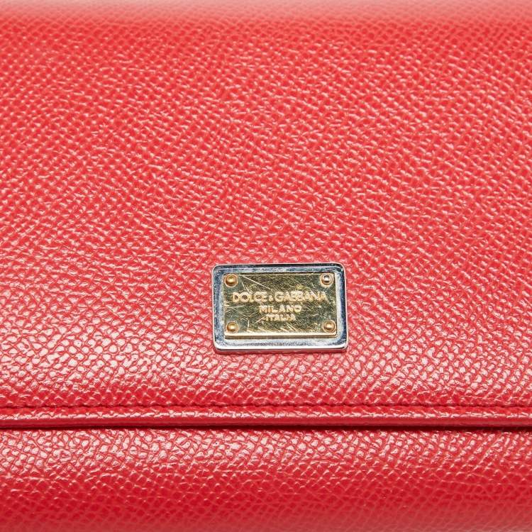 Pre Owned Dolce & Gabbana Multicolor Leather Miss Sicily Von Wallet On Chain