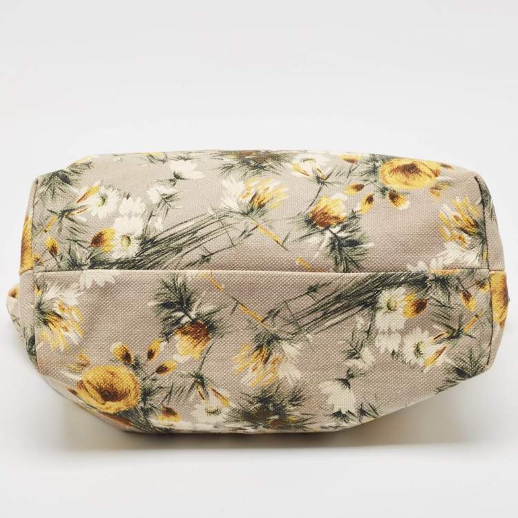 Pre Owned Dolce & Gabbana Beige/Multicolor Printed Canvas Shopper Tote