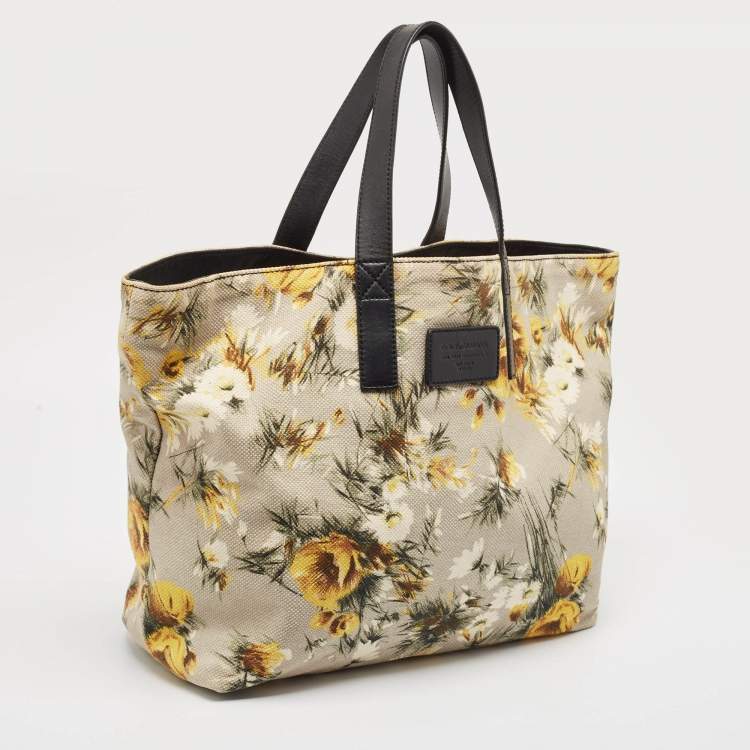 Pre Owned Dolce & Gabbana Beige/Multicolor Printed Canvas Shopper Tote