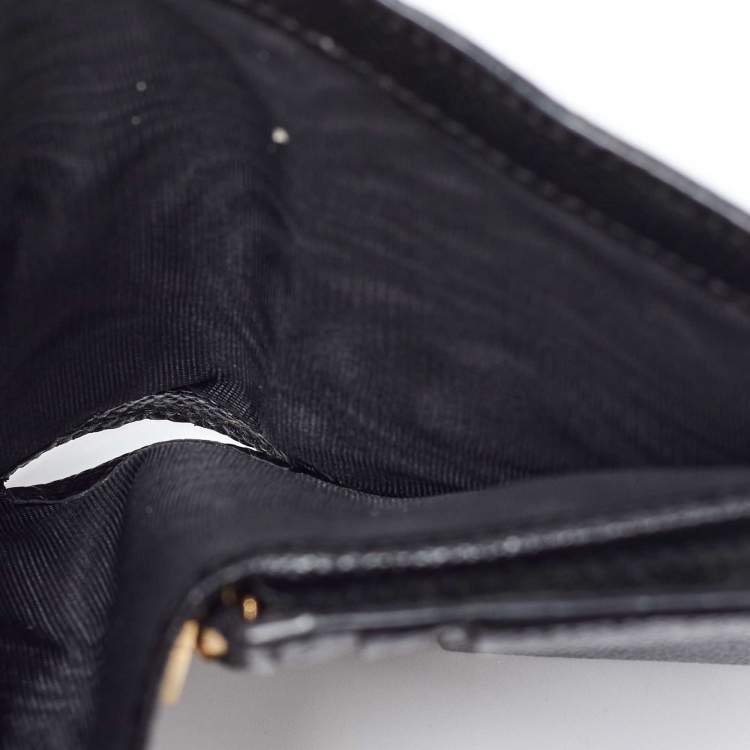 Pre Owned Dolce & Gabbana Brown Leopard Print Leather DG Logo Compact Wallet