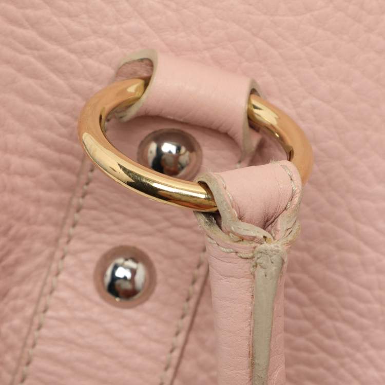 Pre Owned Dolce & Gabbana Pink Leather Embellished Satchel