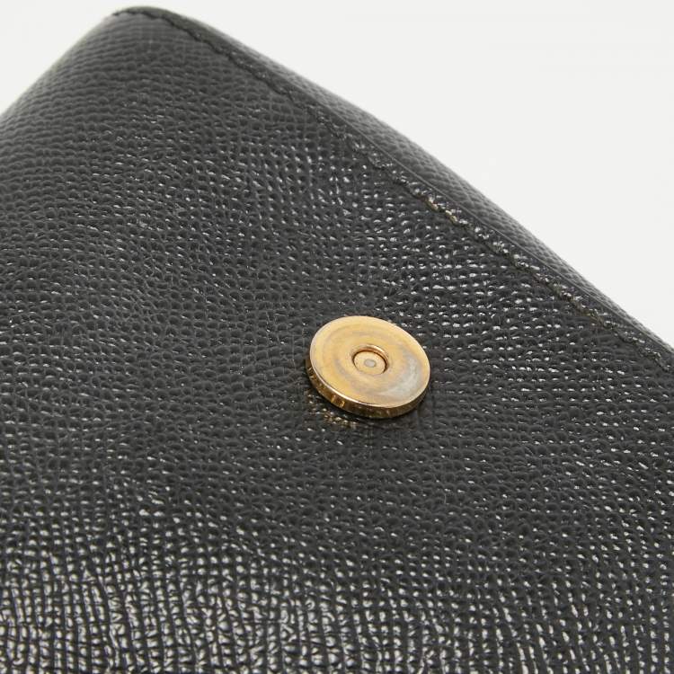 Pre Owned Dolce & Gabbana Black Leather Small Studded Miss Sicily Top Handle Bag