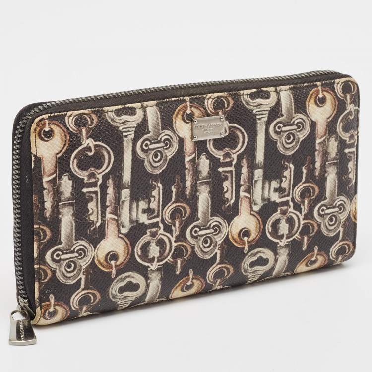 Pre Owned Dolce & Gabbana Multicolor Leather Continental Wallet