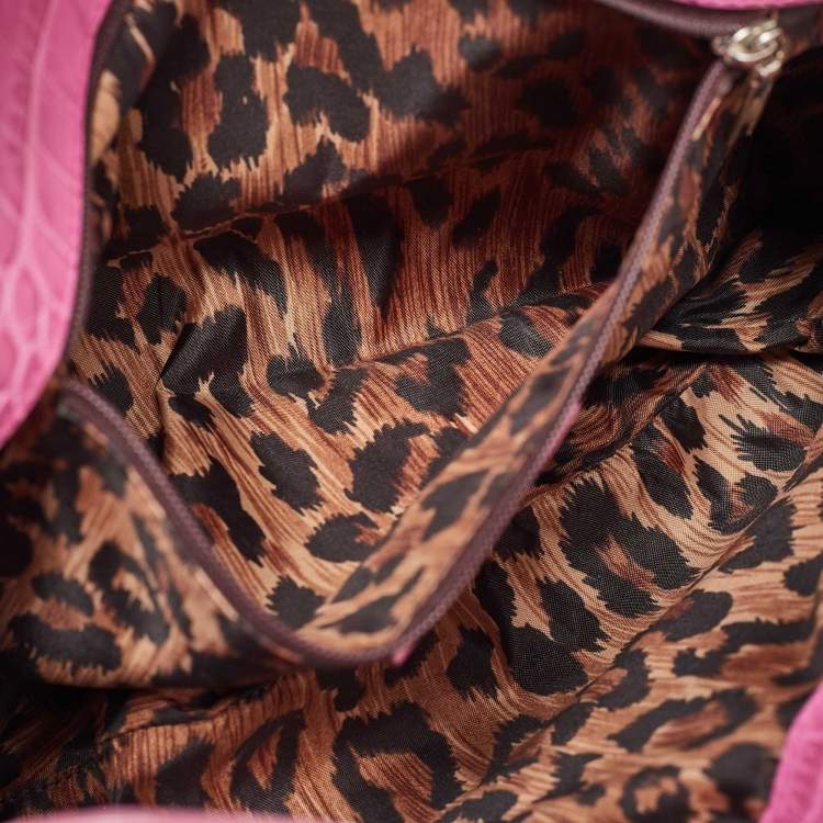 Pre Owned Dolce & Gabbana Pink Alligator Hobo