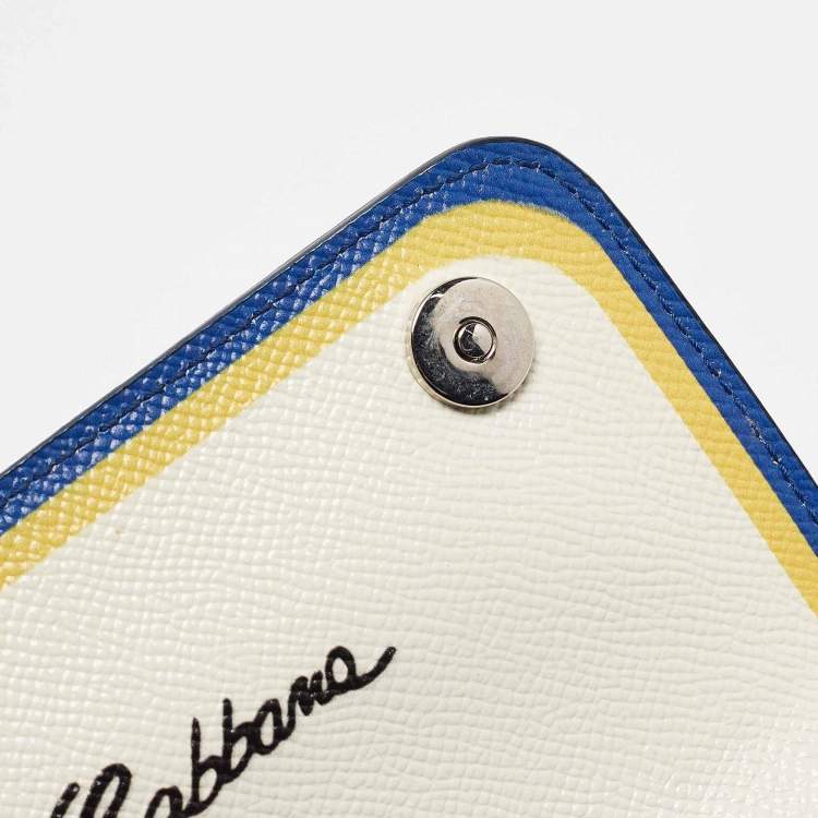 Pre Owned Dolce & Gabbana Multicolor Dauphine Majolica Leather Miss Sicily Top Handle Bag