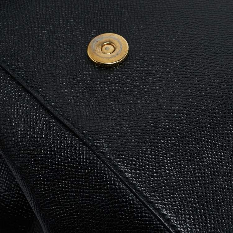 Pre Owned Dolce & Gabbana Black Leather Large Miss Sicily Top Handle Bag
