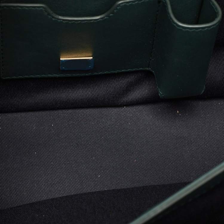 Pre Owned Dolce & Gabbana Green Python Miss Margarita Shoulder Bag