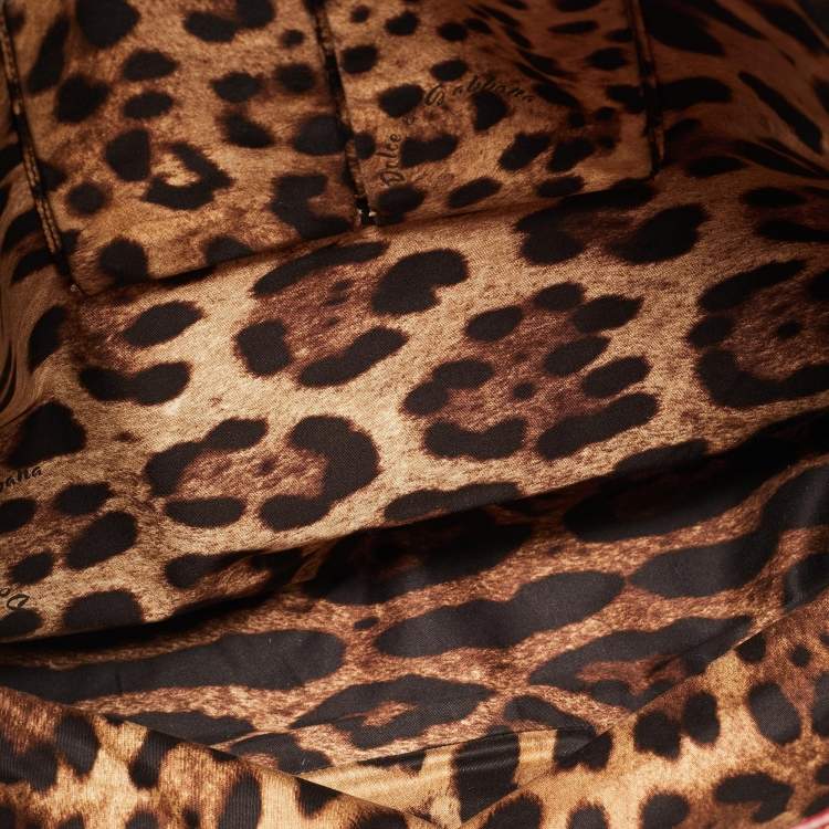 Pre Owned Dolce & Gabbana Red Quilted Leather Chain Shopper Tote